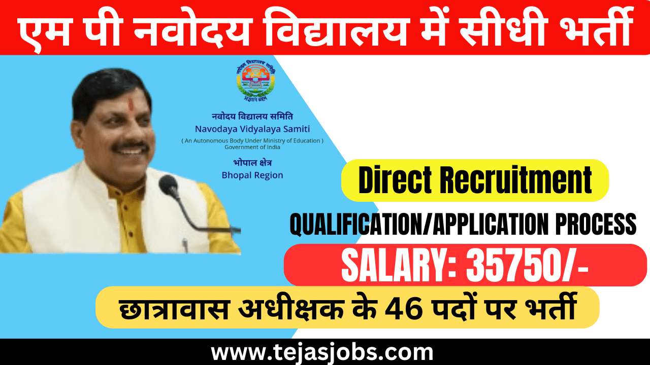 Navoday Vidyalaya Samiti MP Recruitment - 2024