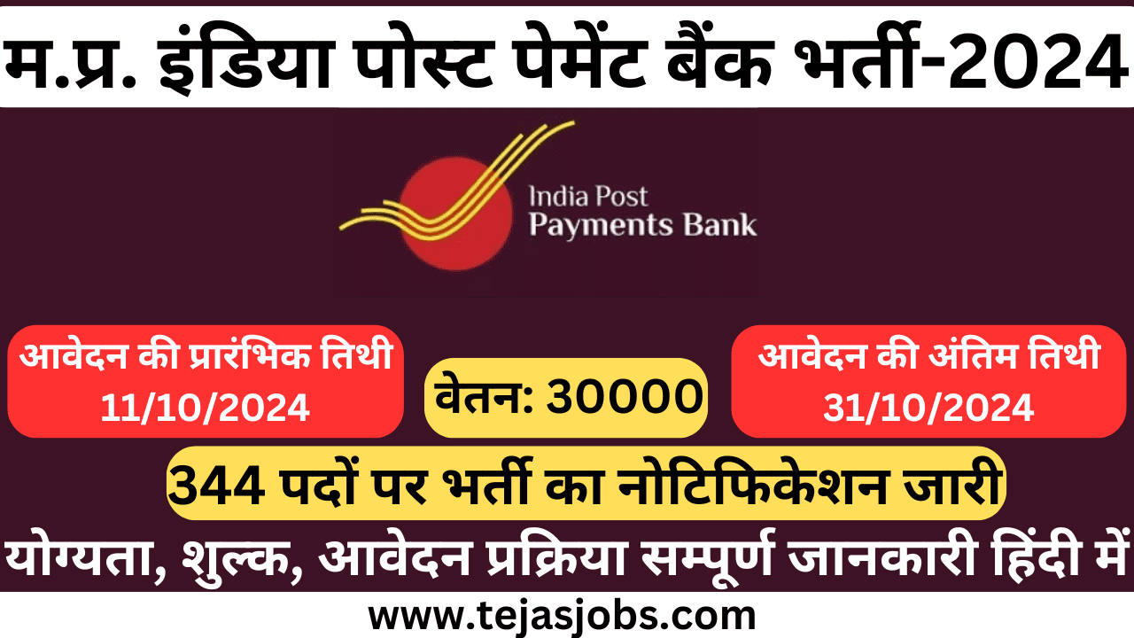 IPPB India Post Payment Bank Executive Recruitment 2024