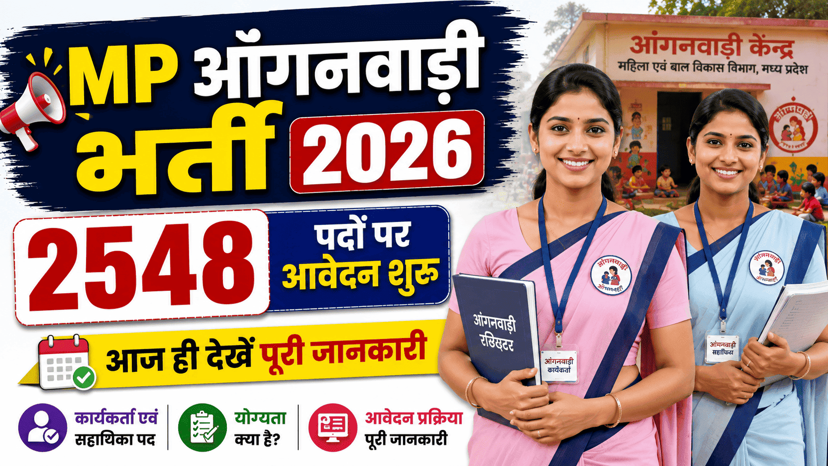 MP Anganwadi Worker Helper Recruitment 2026